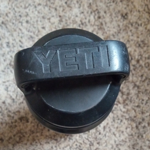 YETI Black Water Bottle with Stickers - Picture 3 of 4